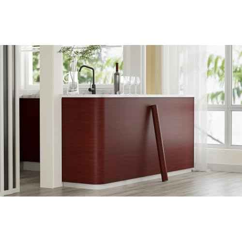 Oxdigi Cherry Wood Contact Paper - 15.7 x 78.7 Inches - Self-Adhesive, Removable and Waterproof - Ideal Peel and Stick Wallpaper for Cabinet, Countertop, Desktop, Rental Property, Kitchen
