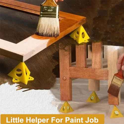 EMVANV 20pcs Painters Cone Stands, Woodworking Furniture Door Risers Painters Stand, Mini Cone Paint Stands for Canvas and Door Risers Support, Paint Pouring Suppliers, Canvas Stand(size:20pcs)