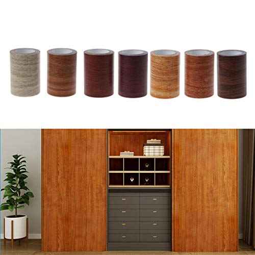 DRINK 3" X15' Realistic Woodgrain Repair Tape Patch Wood Textured Furniture Adhesive Masking Tape