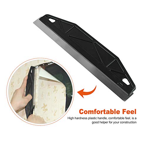 Paint Trim Guard, Multi-Purpose Paint Wallpaper Scraper, Stainless Steel Paint Shield,for Cutting in, Paint Guide & Measurement, Trim, Floor Cleaning Tool