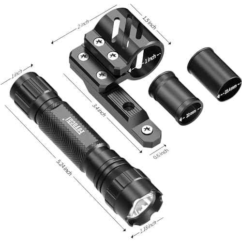 Feyachi Tactical Flashlight 1200 Lumen LED Weapon Light,Waterproof with Picatinny/M Lock Mount, Pressure Switch Included (M Lock Mounted)