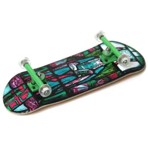 Teak Tuning Heat Transfer Graphic 34mm Fingerboard Complete - Queen Margaret Stained Glass Edition