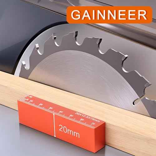 15pcs Metric Setup Blocks-Aluminum Precision Height Gauge Set for Router and Table Saw Woodworking Set Up Accessories,Orange