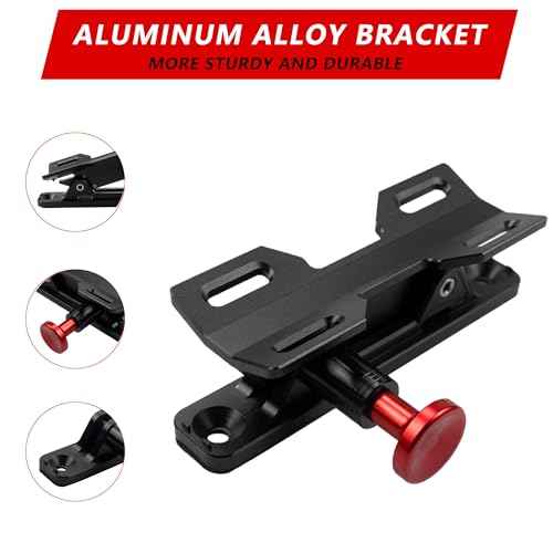 Quick Release Fire Extinguisher Mount - Aluminum Adjustable UTV Roll Bar Fire Extinguisher Holder Mounting Bracket for Jeep Wrangler TJ JK JL JKU Polaris RZR Ranger Can-Am X3 Universal