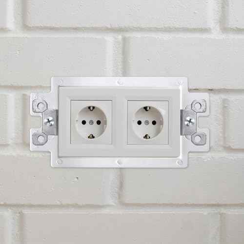 50PCS BE1-2 Electrical Outlet Box Extenders with 100PCS Screws, (1-Gang)Electrical Power Outlet Box Extender£¬Single Gang Box Extender Electric Box Extender 1 Gang Power Switch Receptacles Accessories