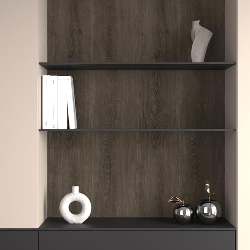 VaryPaper Cedar Brown Wood Contact Paper Peel and Stick Countertops Waterproof Wood Grain Vinyl Wrap for Cabinets Self Adhesive Wooden Wallpaper Wooden Look Contact Paper for Desk Table 15.7''x78.7''