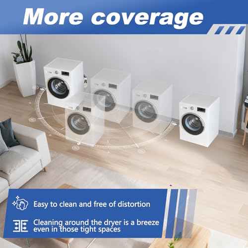 Magnetic Dryer Vent connector, Easy to clean and install dryer vent, Magnetic Dryer Vent Coupling Kit including a 3.3 FT 4" Duct and one Clamps