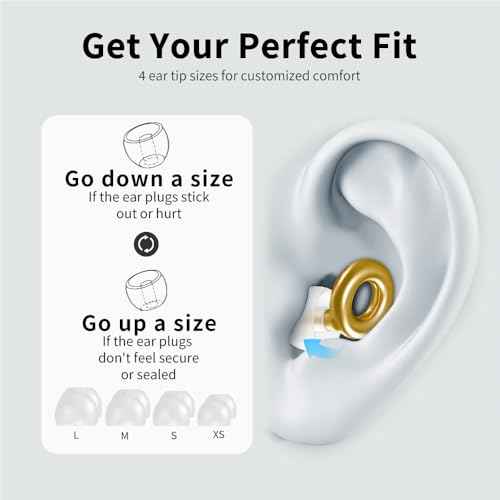 High Fidelity Silicone Ear Plugs for Concerts and Musicians ? Reusable Noise Reduction Earplugs with Cord ? Ideal for Festivals and Live Events