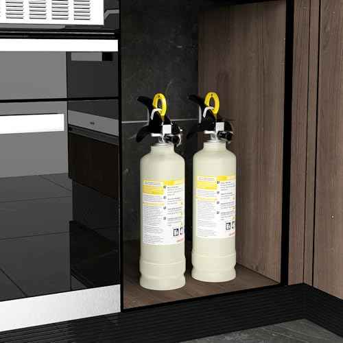 Ougist ABC Dry Powder Fire Extinguisher, 2.5lb ? 1-A:10-B£ºC Rated for Home, Office & Vehicle, Quick Release, Easy-Grip Handle, Ideal for Electrical & Grease Fires, Car Extinguisher, Model FF1KG