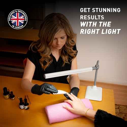 daylight Company Uno Pro Table Lamp, Standing Lamp for Living Room, Bedroom, Salon, Office, Touch Control, Flexible Arm, Sleek Design, Multipurpose
