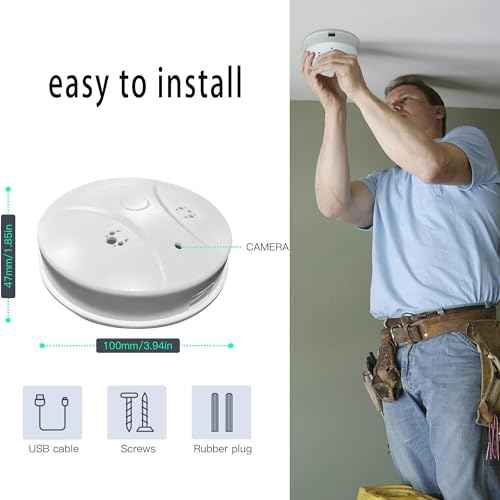 Smoke Detector Hidden Camera£¬Wireless Security Camera Dome Surveillance System with Night Vision,Motion Detection, for Home,Business, Baby Monitor