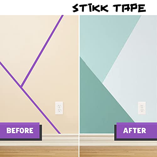 STIKK Painters Tape - 1pk Purple Painter Tape - 2 inch x 60 Yards - Paint Tape for Painting, Edges, Trim, Ceilings - Masking Tape for DIY Paint Projects - Residue-Free Painting Tape