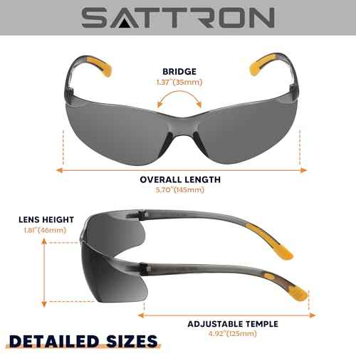 Tinted Safety Glasses Bulk 24 Pack, UV Protective Safety Sunglasses for Men Women, ANSI Z87.1 Scratch & Impact Resistant Eye Protection, Ideal for Construction, Shooting, Lab