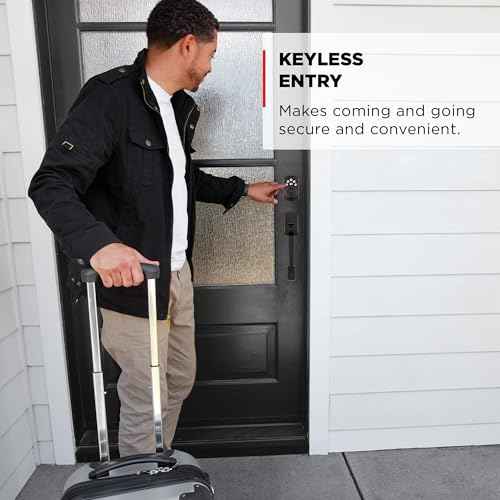 Kwikset Powerbolt 240 5-Button Keypad Matte Black Traditional Electronic Deadbolt Door Lock, Featuring Convenient keyless Entry, Customizable User Codes and auto Locking