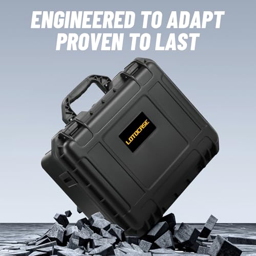 Case for Dewalt Cordless Drill/Impact Driver Set - Waterproof Hard Tool Box for Dewalt Taladro, Power Tool Kit Bag for Atomic 20V Max Cordless Drill Set | Impact Driver/Battery/Charger(Case Only)
