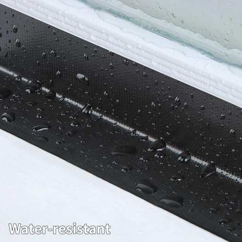 Duct Tape Heavy Duty Single Sided, Strong Adhesive High Strength, Waterproof Mesh Tape for Indoor and Outdoor Repairing Sealing Bonding, Easy Use Hand Tearable, 3.15 Inch x 33 Feet, Black