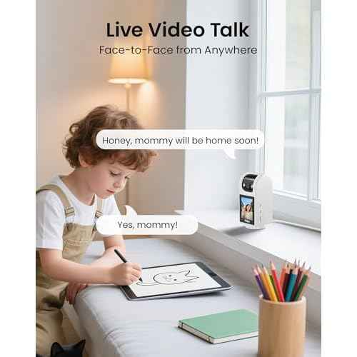 Anlapus C520M 5MP PT Plug-in Indoor Security Camera with 2.8 inch HD Screen, 3K Pet Camera with Phone App, 360 View, 2-Way Talk, AI Person/Motion/Pet Detection, Auto Tracking, for Pet Baby Elderly