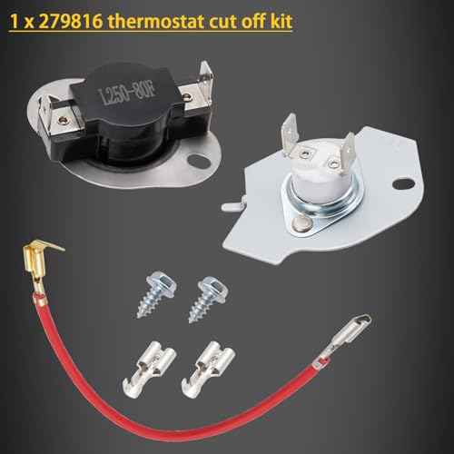 Dryer Heating Element Kit Compatible With Maytag MED3500FW0 MEDB200VQ0 MED5500FW0 MED4200BW0 MED5500FC0 MED6000AW0 MEDB400VQ0 MEDB400VQ1 MED8200FC0 MED3000BW0 MED4000BW0