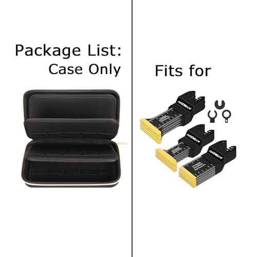 Hard Storage Case for 30 Titanium Oscillating Saw Blades - Universal Multitool Blades Travel Case