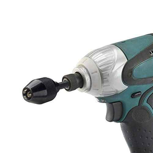 Yakamoz 1/4-Inch Hex Shank 0.6-6.5mm Keyless Drill Chuck Conversion Tool Quick Change Adapter Converter Chuck