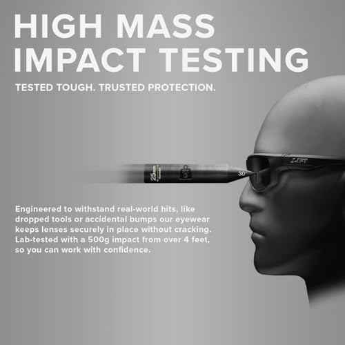 LIFT Safety Bold Safety Glasses | ANSI Z87.1+ Impact Rated | Polycarbonate Lenses | Lightweight TR-90 Frame | UV Protection