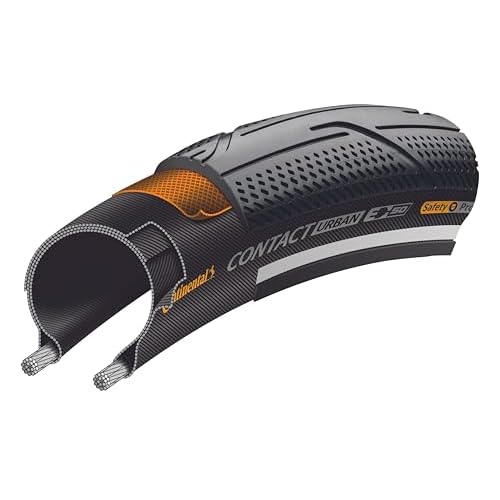Continental Unisex_Adult Contact Urban Bicycle Tyres, Black, 28" | 28 x 2.00