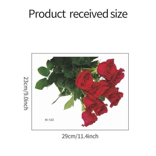 Romantic Red Rose Toilet Decals Red Rose Wall Stickers Bathroom Beautification Decoration Wall Stickers Self Adhesive Pegatinas para Pared