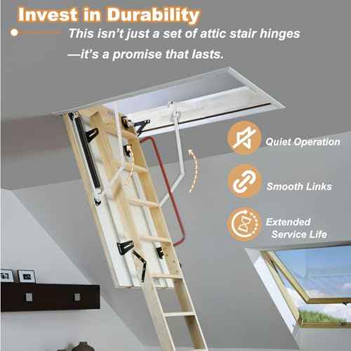 55-1 Attic Ladder Spreader Hinge Arms Compatible with Werner Models Mk 1 Thru Mk 3, A2208 A2210 A2508 A2510 W2208 W2210 W2508 W2510 WH2208 WH2210 WH2508 WH2510 WH3008 WH3010, MFG 2006 and Older