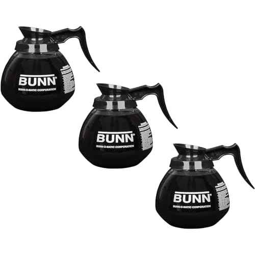 Generic Supply Depot Compatible with Coffee Pot Decanter/Carafe, 3 Black Regular, 12 Cup Capacity, Set of 3,, large, BP25802011