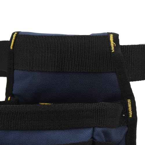 Tool Pouch with Belt Clip, Small Tool Belts for Men, Waist Tool Bag, Electricians Tool Pouch 8 Pockets for Electrician Carpenter Construction
