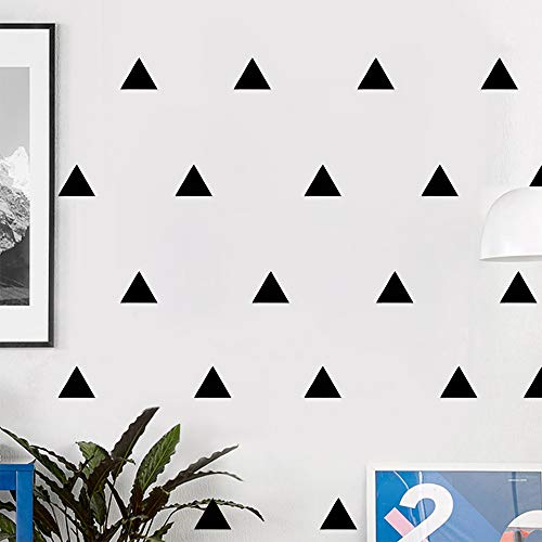 245 Triangle Shape Wall Decal Vinyl Stickers, Removable Lovely Triangle Picture Art DIY Sticker Mural for Bedroom Playroom Living Room Home Window Door Decoration