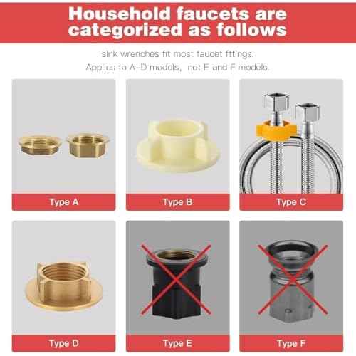 Multifunctional Sink Tool 14-in-1, Faucet & Sink Installer Wrench Tool, Assistant Tool for Plumbing Installation & Repairs in Kitchen, Bathroom, Toilet, and Under-Sink Pipes