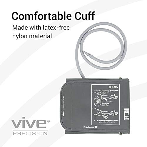Blood Pressure Cuff Replacement - Compatible with Omron Series 5 & Most BP Monitors - Universal Cuff for Adults, Seniors & Elderly (Large)