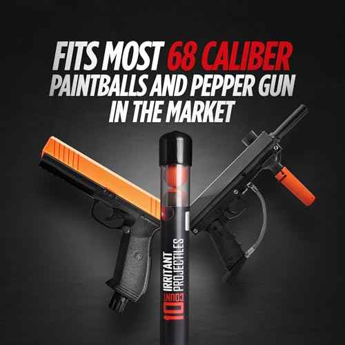 68 Caliber Self Defense Balls, Powerful Irritant Formula, 68 Caliber Pepper Balls for Non Lethal Protection, OC Spray Balls for Maximum Strength