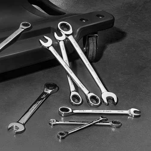 DURATECH 12mm Ratcheting Combination Wrench, SAE, 72-Tooth, 12-Point, CR-V Constructed with Mirror Polish
