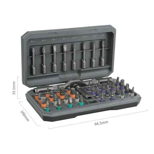 42 in 1 Magnetic Ratchet Screwdriver Set, Precision Screwdriver Mini Removable Self-assembly Magnetic DIY Precision Tool kit for Computer, Laptop, Game Console, Bicycles, Furniture, Ring Doorbell