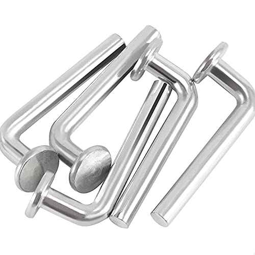 HOIGON 100 PCS M7 Universal Pallet Rack Drop Pin, Round Head Pallet Rack Safety Bolts, Strong Universal Pallet Rack Safety Pin for Warehouse Home DIY Pallet Racks Shelving Units, 2.93 x 0.28 Inch