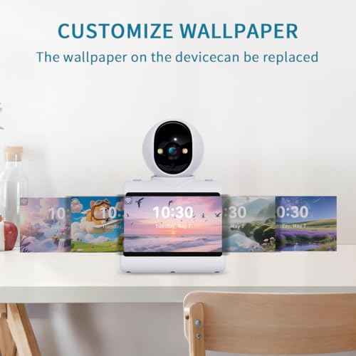 Two Way Video Camera,Indoor Home Security Cameras Baby Monitor Pet Dog Camera with Phone App,Motion for Elderly/Nanny/Pet/Dog/Baby,Audio Calling Device Pan Til,Motion Detection