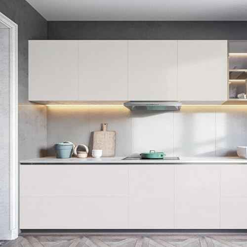 White Wallpaper Peel and Stick, Material Thickened Contact Paper, Self Adhesive Removable Wall Paper for Wall Decoration Rooms Kitchen Countertop Cabinet Modern Vinyl Wrap 17.7" x 118"