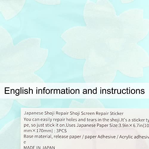 Japanese Shoji Repair Shoji Screen Repair Sticker Japanese Cherry Blossoms-Shape Japanese Style
