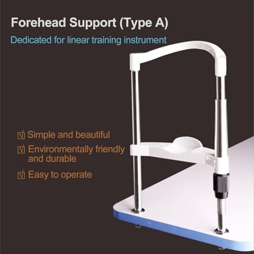 Optometry Lifting Chin Bracket, Adjustable Optical Instrument Chin Rest, Curved Ergonomic Vision Training Forehead Support, Optometry Equipment Accessories, For Auto Refractometer