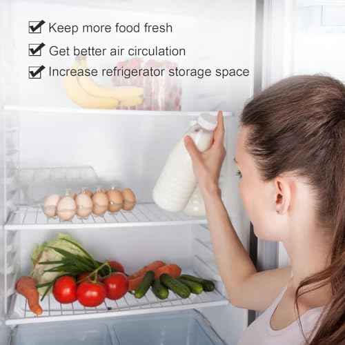240360908 Refrigerator Wire Shelf 25 3/7 X 16 1/2 Inch Compatible with Frigidaire, Kenmore, Foreverpro 240360901, 240360905, 3189137, AP5805565, EAP9492365 (1 Pack)