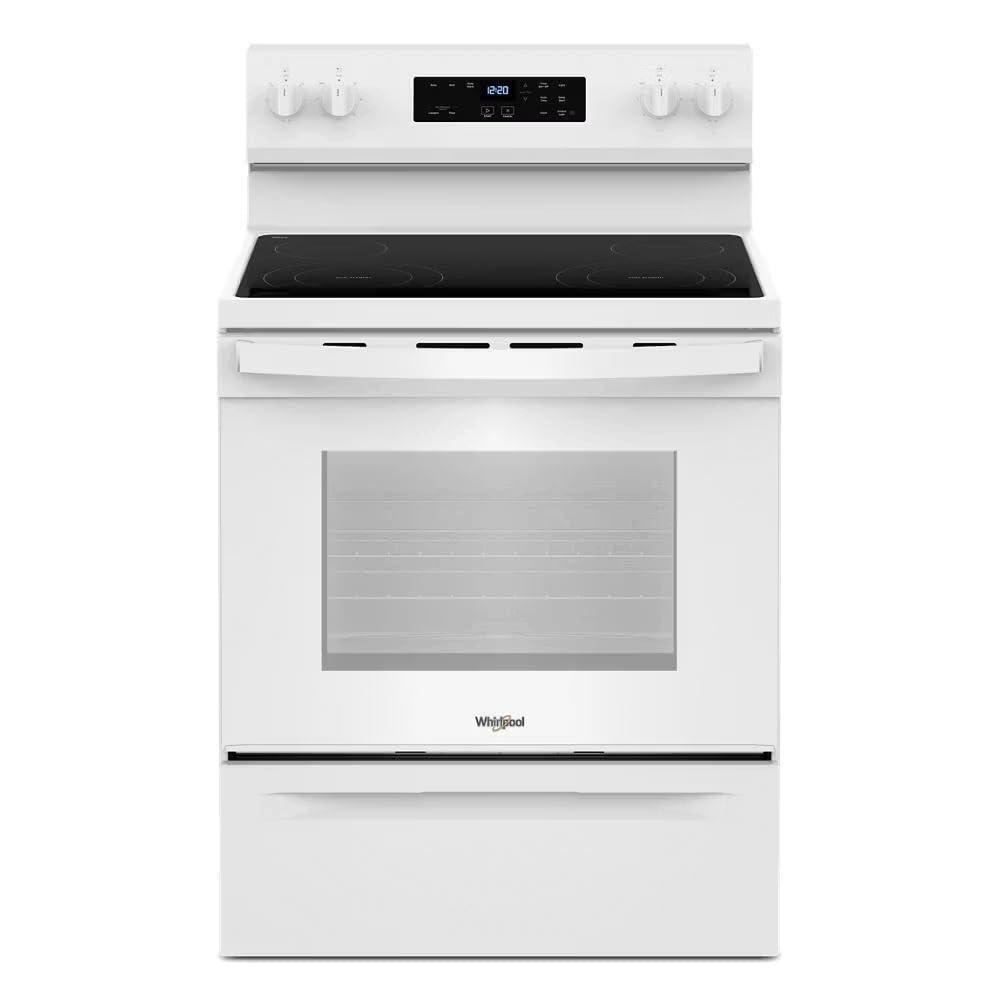 Whirlpool WFES3030RW 30 in. 4 Burner Element Freestanding Electric Range in White