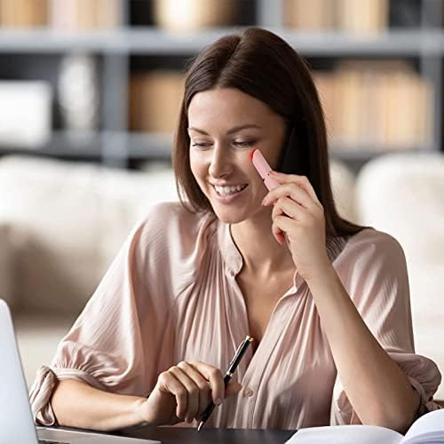 Ideal Swan Eye Massager Wand - Chargeable Facial Massager for Dark Circles, Eye Bags, Puffiness Under Eyes (Pink)