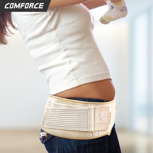 Sciatica Pain Relief Brace with Ice Pack, Widen Sacroiliac SI Joint Hip Belt for Women and Men, Back Brace for Lower Back Pain, Pelvis Support (Waist Circumference: 30-40 inches, Stretchable)