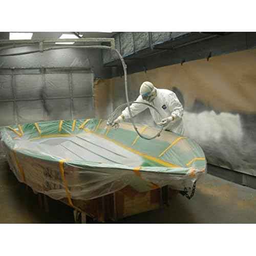 LLPT Tape and Drape 25.6¡±(Unfolded) x 66 Ft Each 2 Pack Pre-Taped Masking Film 0.27 Mil Painters Plastic Drop Cloth for Auto Wall Furniture Painting Protection (MFT652)