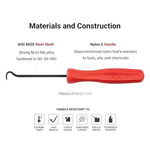 TEKTON Straight Pointed Pick (1/8 x 3 in. shank) | PNH21101 | Made in USA