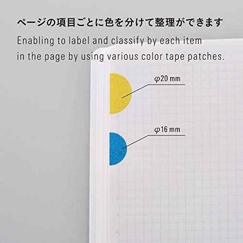 Stalogy S2222 S2 Masking Tape Patches: 0.8" diameter / 15 dots per sheet / 10 sheets per pack / 20mm wide, Shuffle Pale