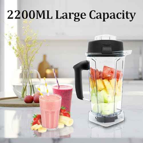 For Vitamix Blender Pitcher 64oz, Replacement for Vitamix 5200 5000 5300 6300 VM0101 VM0103 VM0197 Classic/Explorian/Commercial Series etc Container Jar Cup