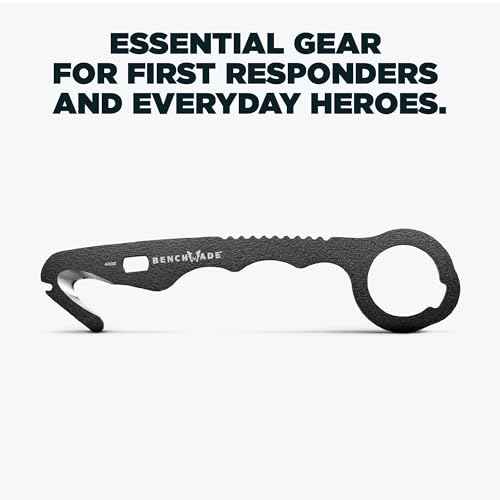 Benchmade - Hook Safety Cutter and O2 Wrench with Black 440C Handle (8 BLKWMED)